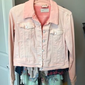 Levi’s pink wash denim
